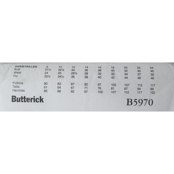 Butterick Sewing Pattern B5970 Victorian Edwardian Costume Blouse Long Skirt - Picture 3 of 4